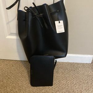 Mansur Gavriel Leather Bucket Bag